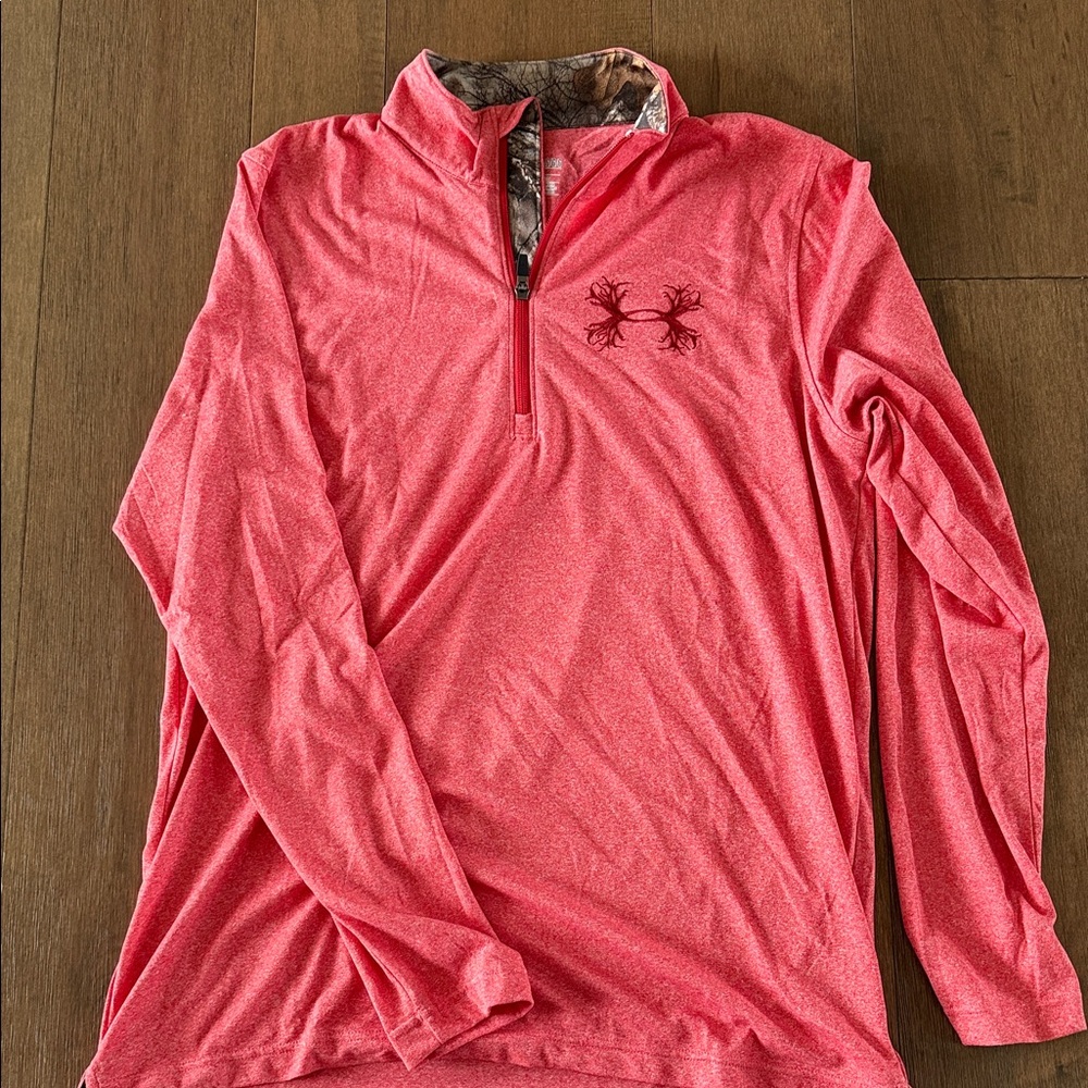 Under Armour Coral Long Sleeve Quarter Zip